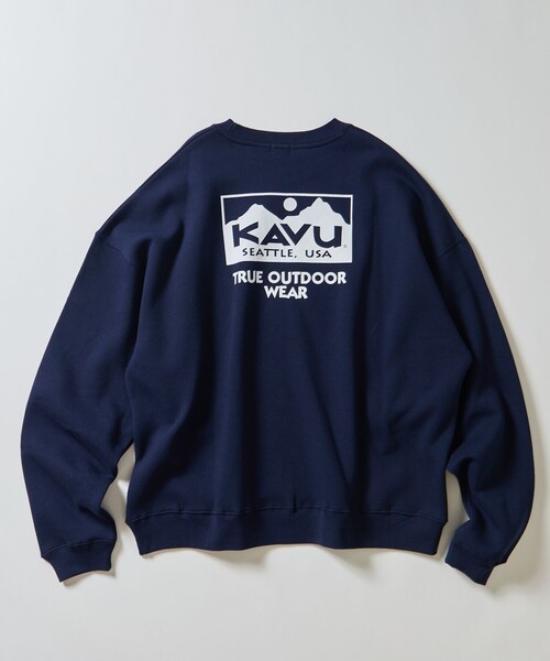 「FREAK'S STORE」 「KAVU」スウェットカットソー SMALL チャコールグレー メンズ_画像2