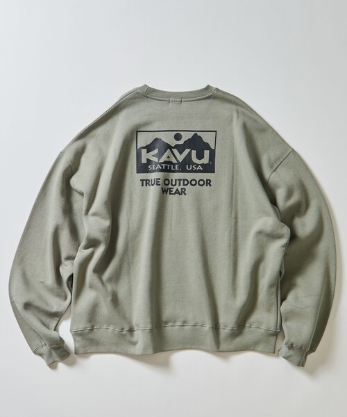 「FREAK'S STORE」 「KAVU」スウェットカットソー SMALL チャコールグレー メンズ_画像4