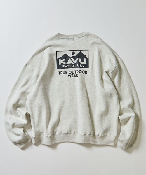 「FREAK'S STORE」 「KAVU」スウェットカットソー SMALL チャコールグレー メンズ_画像8