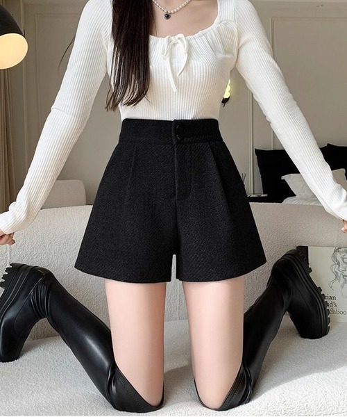「IRADOWL」 ショートパンツ SMALL ダークグレー レディース_画像4
