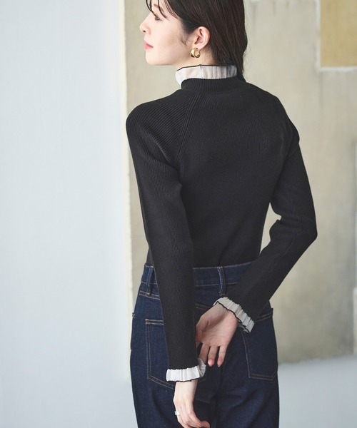 「RUIRUE BOUTIQUE」 長袖ニット M ホワイト レディース_画像7