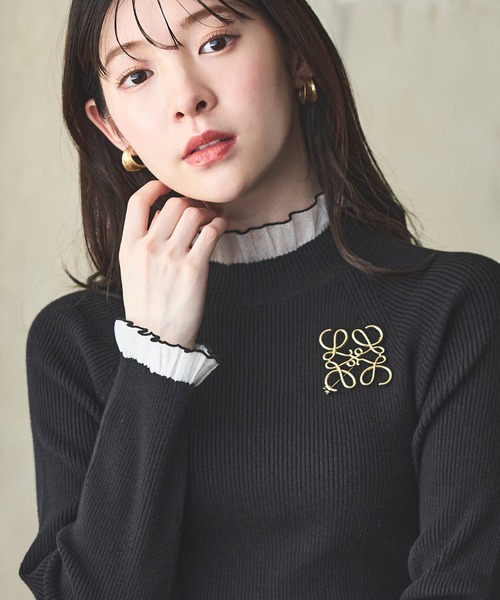 「RUIRUE BOUTIQUE」 長袖ニット M ホワイト レディース_画像8