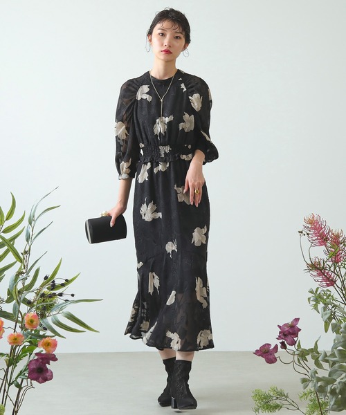 「Kana」 長袖ワンピース M グリーン レディース_画像9