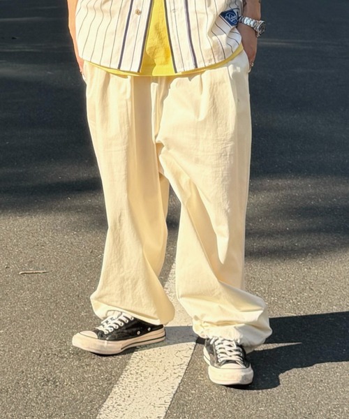 KEBOZ（ケボズ） カーゴパンツ LIGHT COTTON WIDE FIT EASY PANTS
