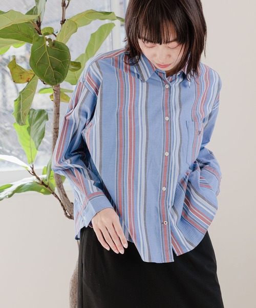 「niko and...」 長袖シャツ SHORT グリーン レディース_画像9