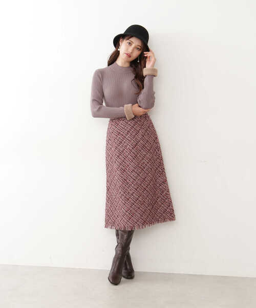 「JILL by JILL STUART」 スカート MEDIUM ブラウン レディース_画像8