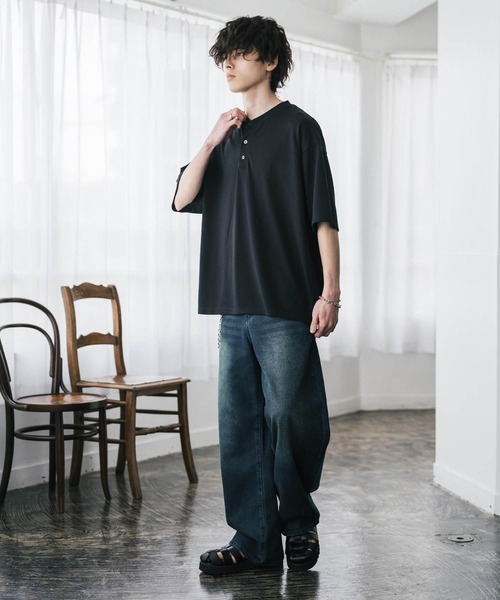 「Rocky Monroe」 半袖Tシャツ L ネイビー メンズ_画像8