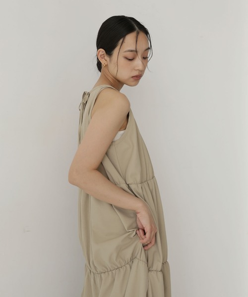 hellam（ヘラム） ワンピース ティアードバルーンワンピース