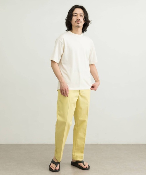 「WORK NOT WORK URBAN RESEARCH」 半袖Tシャツ LARGE オフホワイト メンズ_画像2