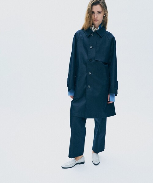 【美品・稀少サイズ4XO】BLUE VERSIONトレンチコート uncrave（アンクレイヴ） トレンチコート コート チノギャバジン