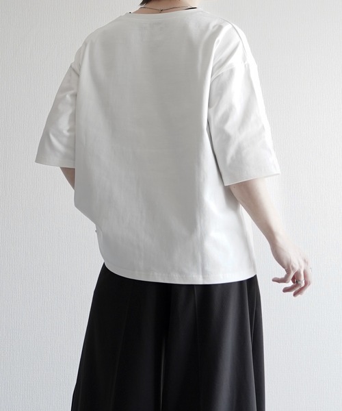「ELLUV」 半袖Tシャツ M ホワイト メンズ_画像5