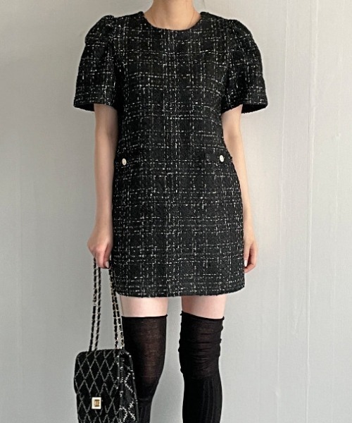 「FREE STYLISTS」 半袖ワンピース FREE ホワイト レディース_画像3