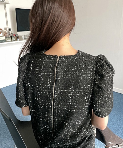 「FREE STYLISTS」 半袖ワンピース FREE ホワイト レディース_画像9