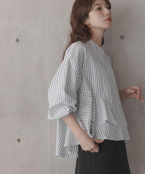 URBAN RESEARCH Sonny Label ブラウス シャツ 「WEB限定」バンドカラー