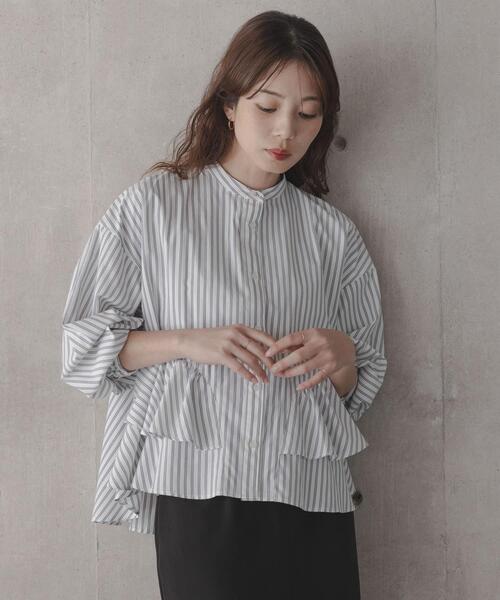 URBAN RESEARCH Sonny Label ブラウス シャツ 「WEB限定」バンドカラー