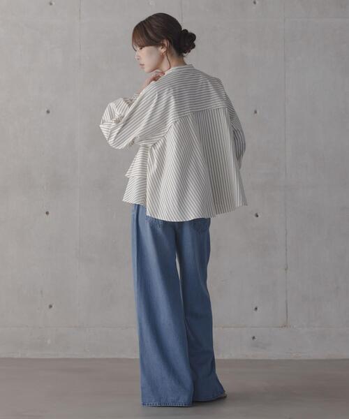URBAN RESEARCH Sonny Label ブラウス シャツ 「WEB限定」バンドカラー
