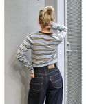 tシャツ ボーダーロングスリーブTee レディースの詳細画像3