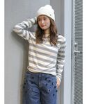 tシャツ ボーダーロングスリーブTee レディースの詳細画像5