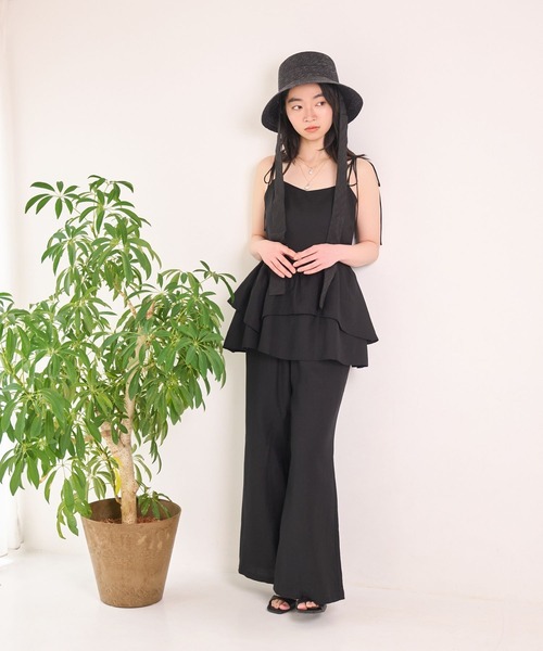 「mysty woman」 イージーパンツ FREE ベージュ レディース_画像8