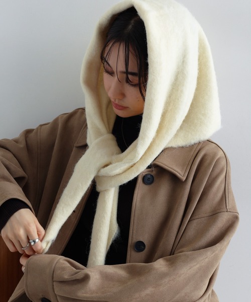 andme（アンドミー） マフラー ストール トライアングルニットストール