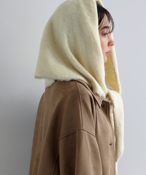 andme（アンドミー） マフラー ストール トライアングルニットストール