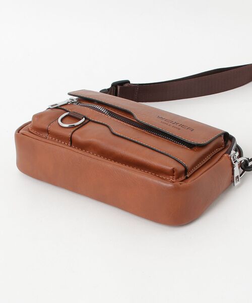 ショルダーバッグ 「BAG1」WEIXIER メンズ PUレザー ボディバッグ