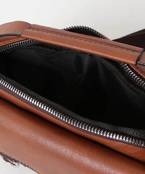 ショルダーバッグ 「BAG1」WEIXIER メンズ PUレザー ボディバッグ