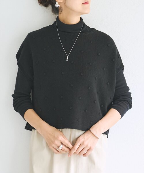 BEARDSLEY（ビアズリー） ベスト ジレ ドットニットベスト レディース