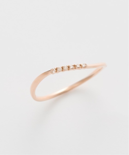 【Jewel closet by L&Co】 K10ダイヤモンドRose リング Jewel closet by L&Co. 指輪 リング K10 ダイヤモンド Roseピンキー