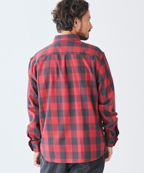 ◯L.LBean エルエルビーン リラックスフィット フランネルシャツ Lサイズ L.L.Bean シャツ スコッチ・プラッド・フランネル・シャツ