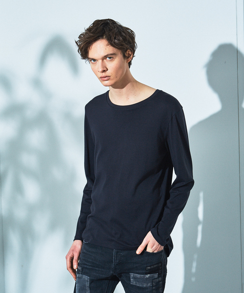 5351 POUR LES HOMMES 長袖 ボーダーカットソー 白黒 L