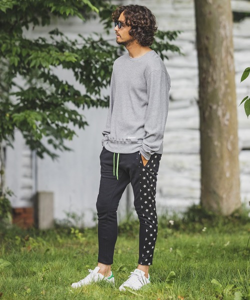 mp9116-Side Star Line Sweat Pants スウェットパンツ サイドライン