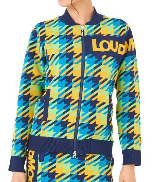 ニット セーター 「Loudmouth:ラウドマウス」レディースジップセーター