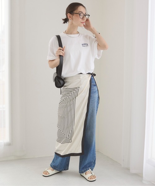 ANGIE tシャツ ワンポイント 刺繍 ロゴ Tシャツ（半袖