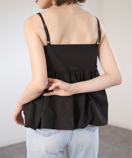 Reurie'（レウリィ） キャミソール コットンペプラムキャミ/cotton