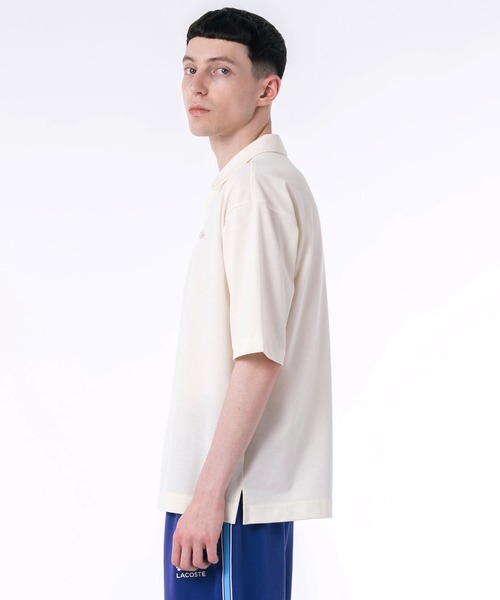 LACOSTEラコステ　ポロシャツ サマーウールライク鹿の子地ポロシャツ ラコステ LACOSTE サマーウール鹿の子地ポロシャツ （ブラック