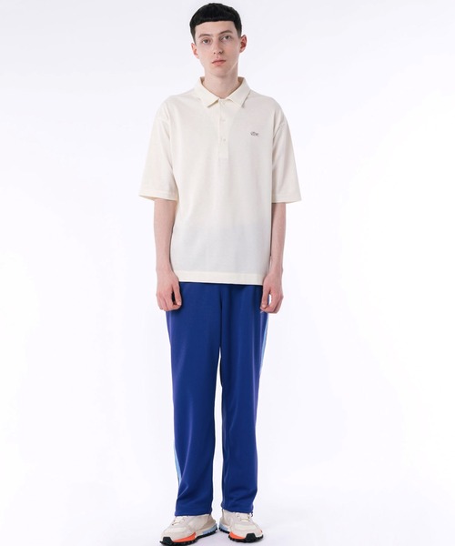 LACOSTE ポロシャツ サマーウールライク鹿の子地ポロシャツ