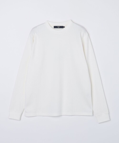 ホワイト 長袖 Tシャツ stylish SHIPS Colors（シップスカラーズ） tシャツ SHIPS Colors:「洗濯機可能