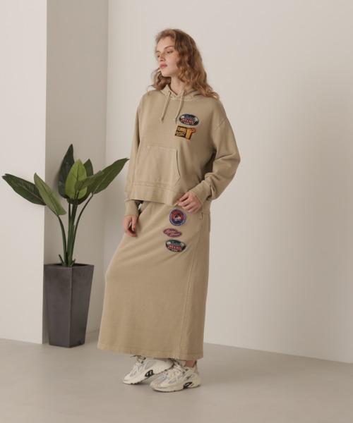 パーカー FADE WASH WAPPEN PARKA/フェイドウォッシュ ワッペンパーカー レディース AVIREX パーカー FADE WASH WAPPEN PARKA/フェイドウォッシュ