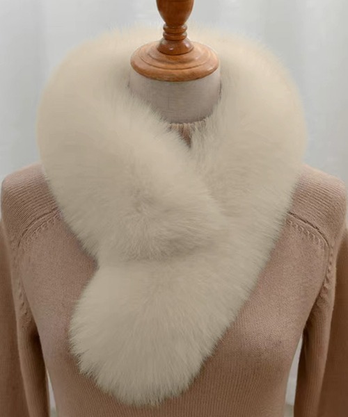 DAY CLOSET マフラー ストール レディース きれいめボリュームフェイク