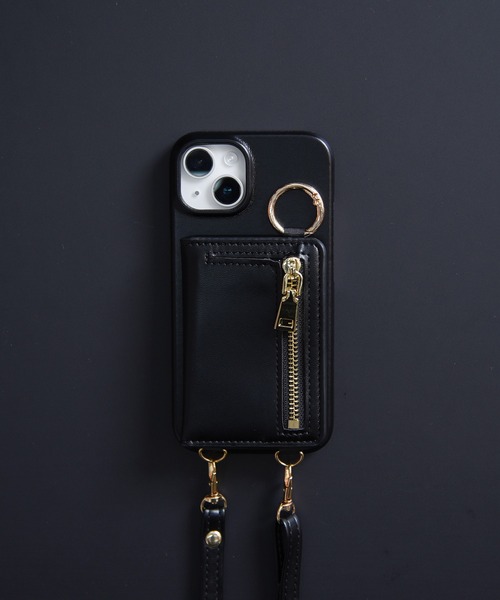 カードケース　コインケース　キーホルダー　黒 CALIFORNIA OUTFITTERS スマホケース 3-12C11 スマホ ケース