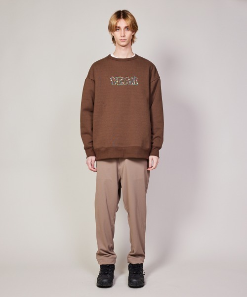 【ステッカー付き】ADERERROR ブラウン スウェット rehacer（レアセル） トレーナー スウェット YEAH RIGHT ” on Wakayama