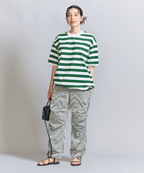 DAIWA PIER39 ボーダー　ロングTシャツ　XLサイズ DAIWA PIER39 (ダイワピア39) TECH DRAWSTRING BORDER L/S TEE