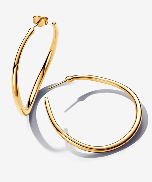 PANDORA ピアス オーガニカリー シェイプド 42mm オープン