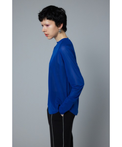 HeRIN.CYE tシャツ Sheer loose long T-shirt シアールーズ