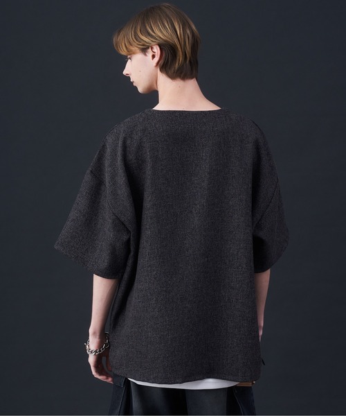 KUUUPY（クーピー） tシャツ Tweed-Style Short Sleeve Pullover