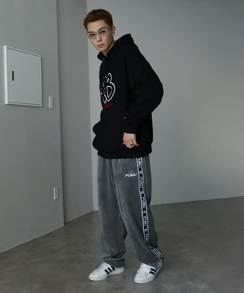 FUBU パンツ 「FUBU/フブ」VELOR PANTS/サイドライン ベロア
