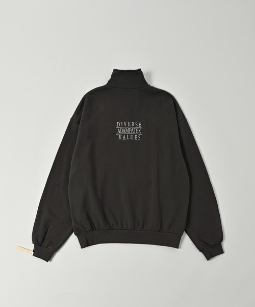 トレーナー スウェット 「ADAMPATEK/アダムパテック」logo half zip stand pullover / 刺繍ロゴハーフジッププルオ ADAM PATEK トレーナー スウェット ADMPATEK/logo half zip