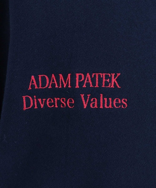 トレーナー スウェット 「ADAMPATEK/アダムパテック」logo half zip stand pullover / 刺繍ロゴハーフジッププルオ ADAM PATEK トレーナー スウェット 「ADAMPATEK/アダムパテック
