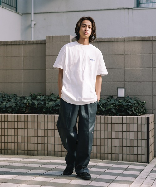 WILD CATS ポケット付き黒Tシャツ 切り替えポケット Tシャツ（27-27TG12-204）｜ベータメン（β MEN